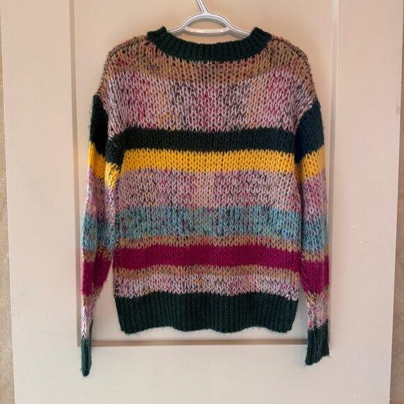 Heartloom S Multicolor Striped Knit Sweater Acrylic & Polyamide Blend - Picture 7 of 9